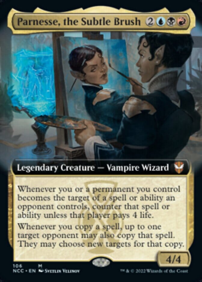 Parnesse, the Subtle Brush (Extended Art) [Streets of New Capenna Commander] MTG Single Magic: The Gathering  | Multizone: Comics And Games
