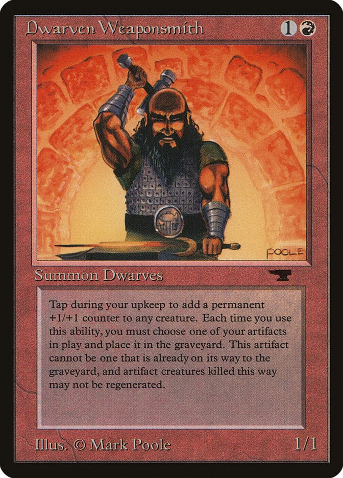 Dwarven Weaponsmith [Antiquities] MTG Single Magic: The Gathering  | Multizone: Comics And Games