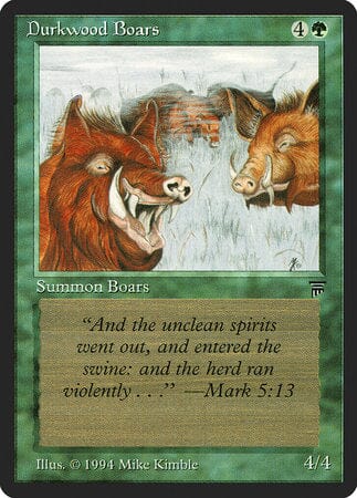 Durkwood Boars [Legends] MTG Single Magic: The Gathering  | Multizone: Comics And Games