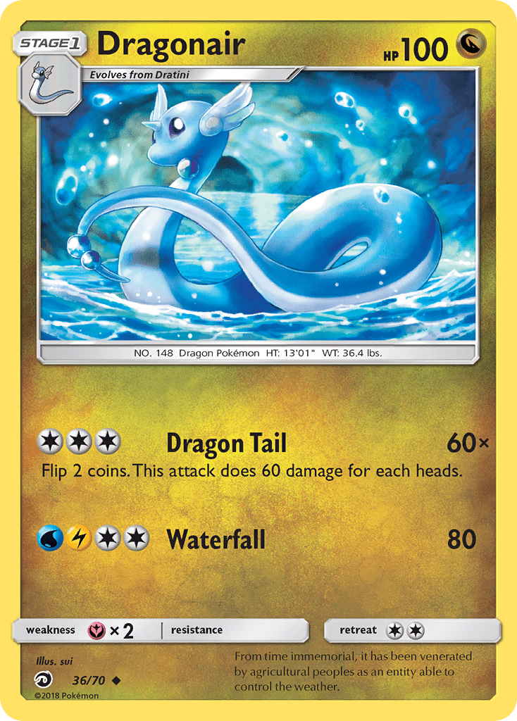 Dragonair (36/70) [Sun & Moon: Dragon Majesty] Pokemon Single Pokémon  | Multizone: Comics And Games