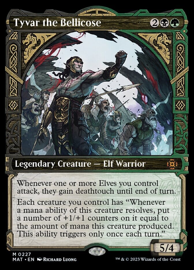 Tyvar the Bellicose (Showcase Halo Foil) [March of the Machine: The Aftermath] MTG Single Magic: The Gathering  | Multizone: Comics And Games