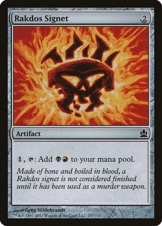 Rakdos Signet [Commander 2011] MTG Single Magic: The Gathering  | Multizone: Comics And Games