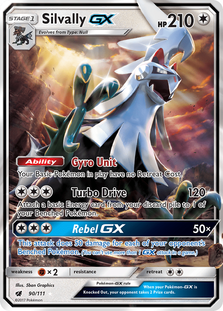 Silvally GX (90/111) [Sun & Moon: Crimson Invasion] Pokemon Single Pokémon  | Multizone: Comics And Games