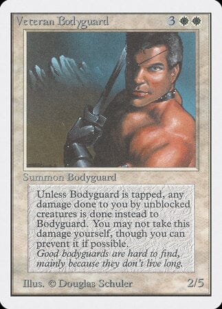 Veteran Bodyguard [Unlimited Edition] MTG Single Magic: The Gathering  | Multizone: Comics And Games
