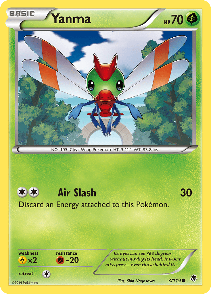 Yanma (3/119) [XY: Phantom Forces] Pokemon Single Pokémon  | Multizone: Comics And Games