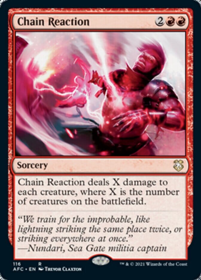 Chain Reaction [Dungeons & Dragons: Adventures in the Forgotten Realms Commander] MTG Single Magic: The Gathering  | Multizone: Comics And Games