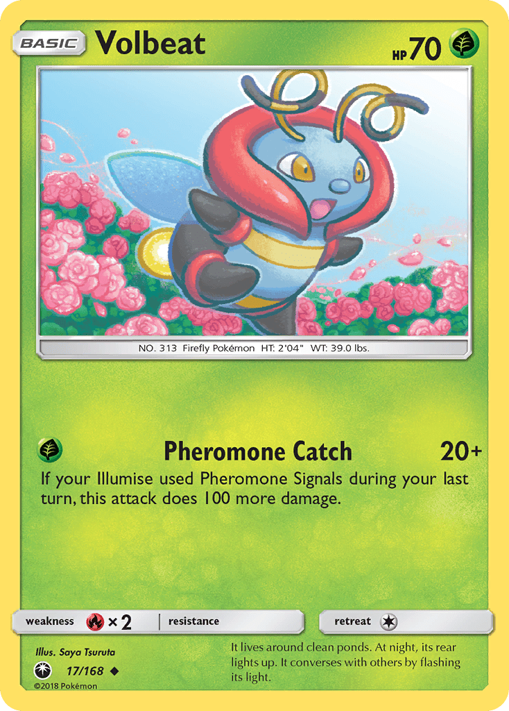 Volbeat (17/168) [Sun & Moon: Celestial Storm] Pokemon Single Pokémon  | Multizone: Comics And Games