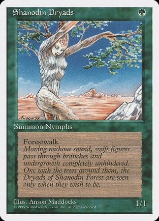 Shanodin Dryads [Fourth Edition] MTG Single Magic: The Gathering  | Multizone: Comics And Games