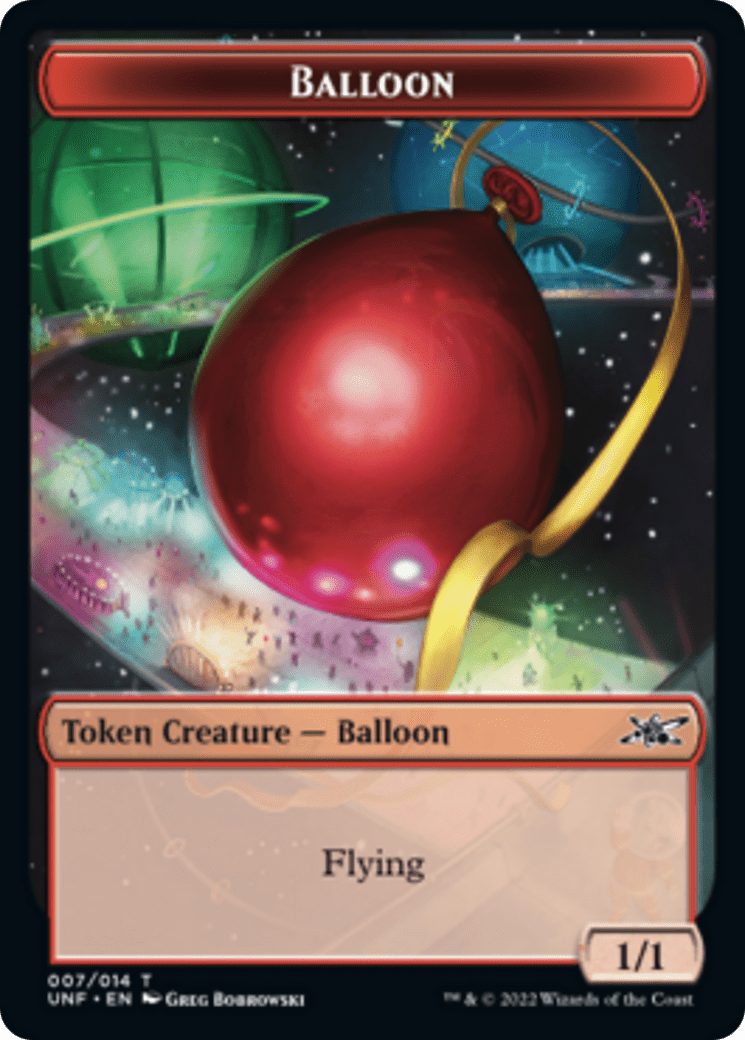 Clown Robot (002) // Balloon Double-sided Token [Unfinity Tokens] MTG Single Magic: The Gathering  | Multizone: Comics And Games