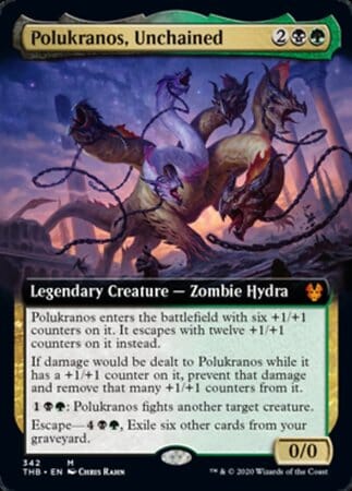 Polukranos, Unchained (Extended Art) [Theros Beyond Death] MTG Single Magic: The Gathering  | Multizone: Comics And Games