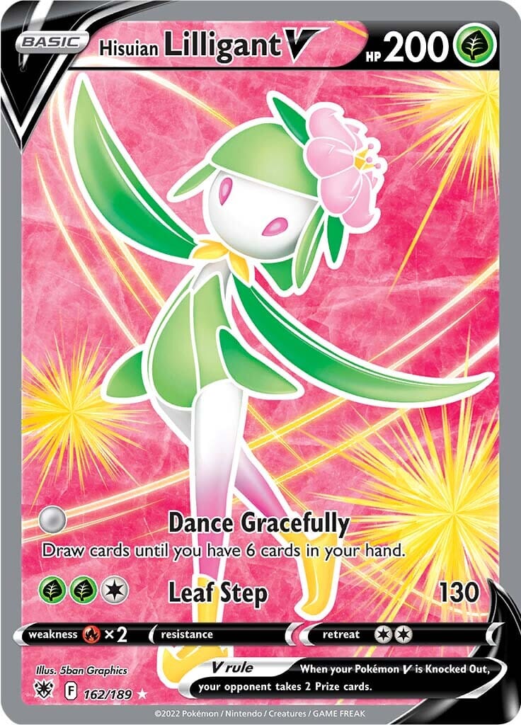 Hisuian Lilligant V (162/189) [Sword & Shield: Astral Radiance] Pokemon Single Pokémon  | Multizone: Comics And Games