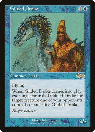 Gilded Drake [Urza's Saga] MTG Single Magic: The Gathering  | Multizone: Comics And Games