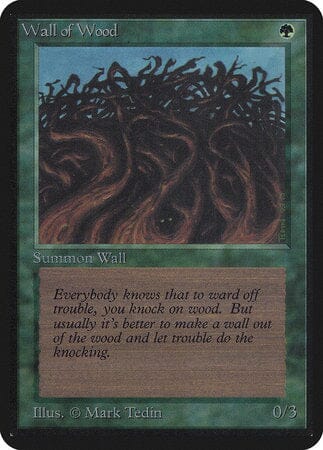 Wall of Wood [Limited Edition Alpha] MTG Single Magic: The Gathering  | Multizone: Comics And Games