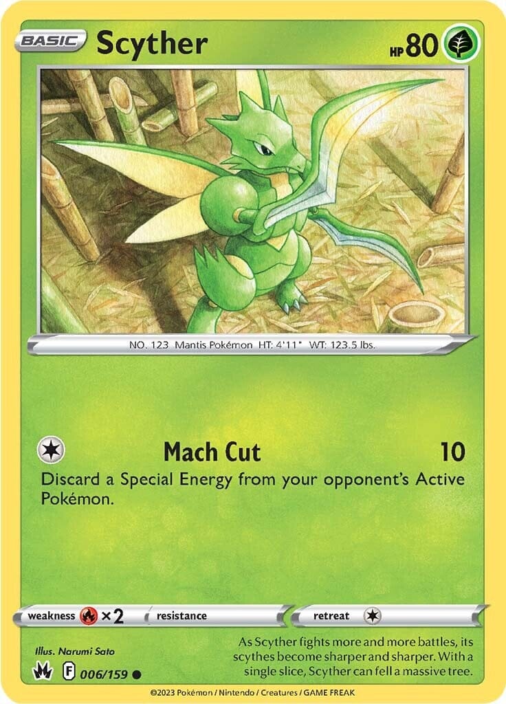 Scyther (006/159) [Sword & Shield: Crown Zenith] Pokemon Single Pokémon  | Multizone: Comics And Games