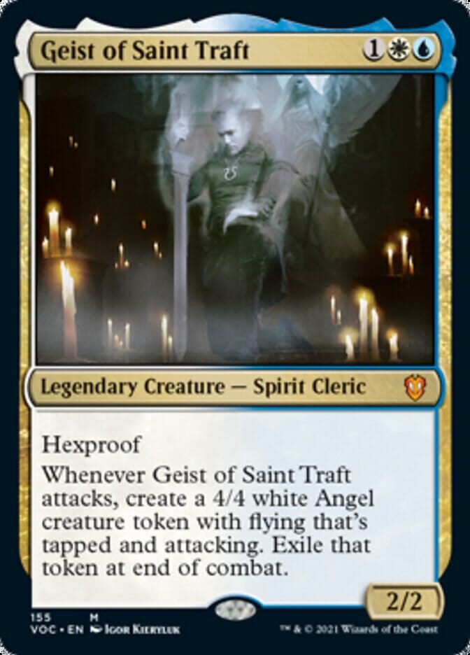 Geist of Saint Traft [Innistrad: Crimson Vow Commander] MTG Single Magic: The Gathering  | Multizone: Comics And Games