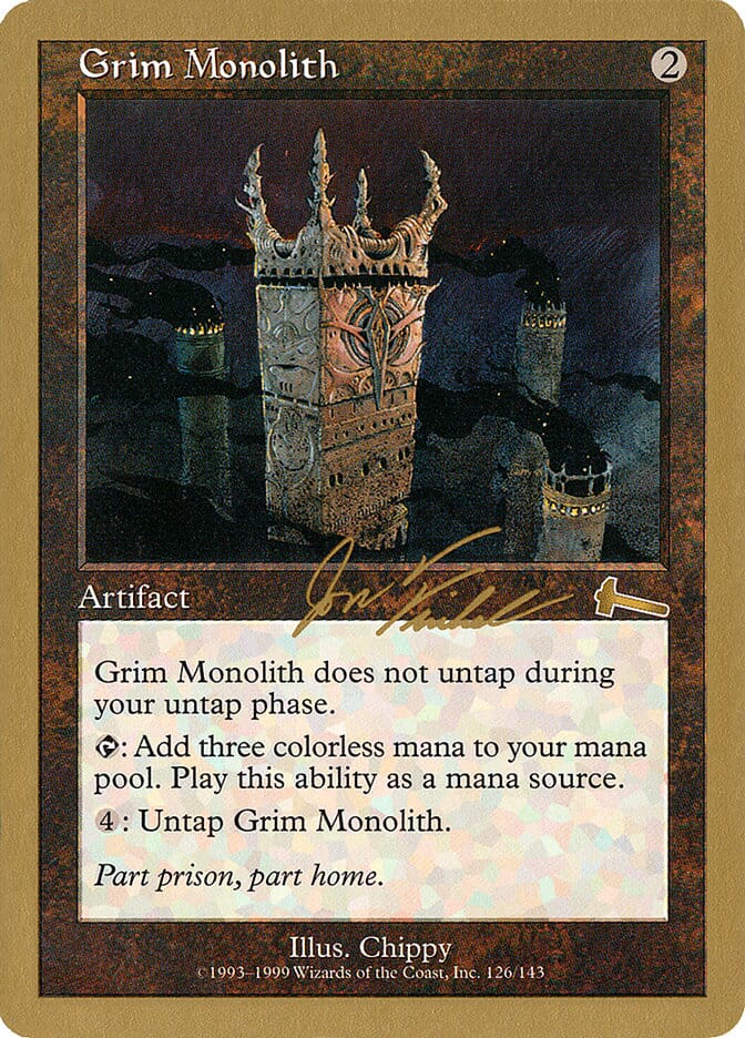Grim Monolith (Jon Finkel) [World Championship Decks 2000] MTG Single Magic: The Gathering  | Multizone: Comics And Games