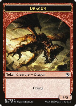 Dragon Token [Conspiracy: Take the Crown Tokens] MTG Single Magic: The Gathering  | Multizone: Comics And Games