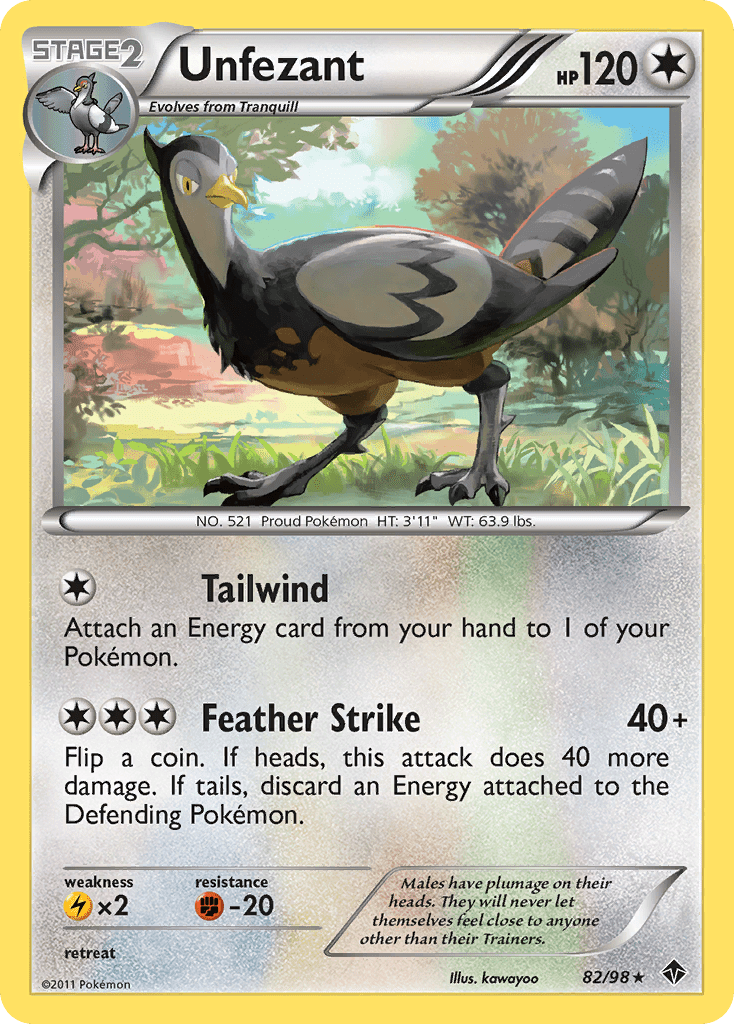 Unfezant (82/98) [Black & White: Emerging Powers] Pokemon Single Pokémon  | Multizone: Comics And Games