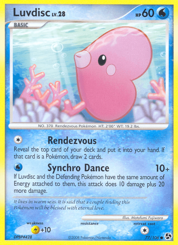Luvdisc (77/106) [Diamond & Pearl: Great Encounters] Pokemon Single Pokémon  | Multizone: Comics And Games