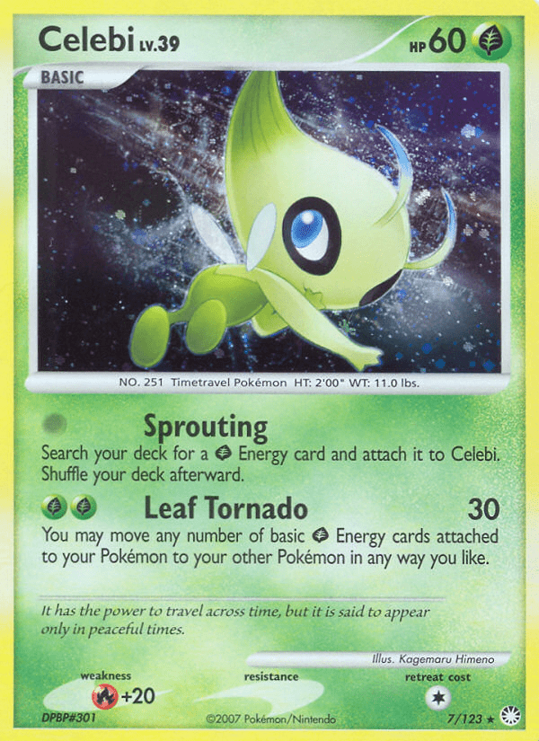 Celebi (7/123) [Diamond & Pearl: Mysterious Treasures] Pokemon Single Pokémon  | Multizone: Comics And Games
