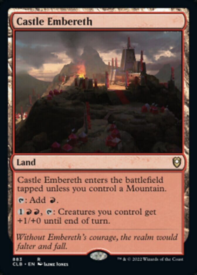 Castle Embereth [Commander Legends: Battle for Baldur's Gate] MTG Single Magic: The Gathering  | Multizone: Comics And Games