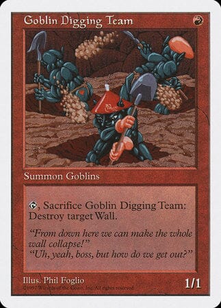 Goblin Digging Team [Fifth Edition] MTG Single Magic: The Gathering  | Multizone: Comics And Games