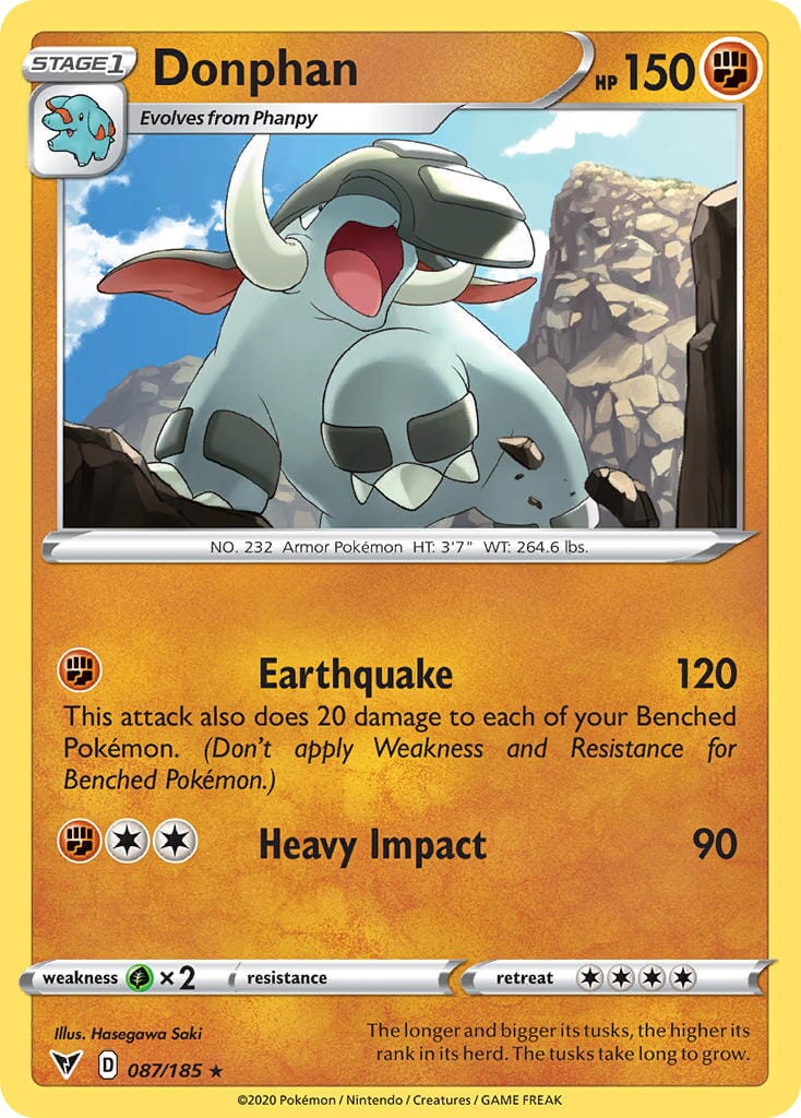 Donphan (087/185) [Sword & Shield: Vivid Voltage] Pokemon Single Pokémon  | Multizone: Comics And Games