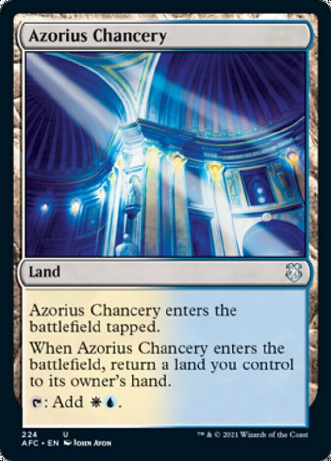Azorius Chancery [Dungeons & Dragons: Adventures in the Forgotten Realms Commander] MTG Single Magic: The Gathering  | Multizone: Comics And Games