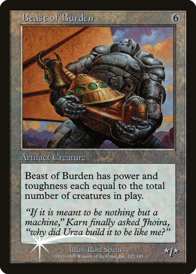 Beast of Burden (Misprinted) [Urza's Legacy Promos] MTG Single Magic: The Gathering  | Multizone: Comics And Games