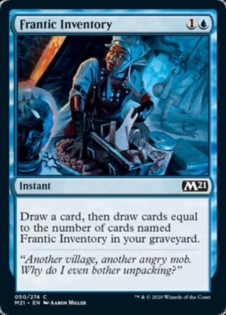 Frantic Inventory [Core Set 2021] MTG Single Magic: The Gathering  | Multizone: Comics And Games