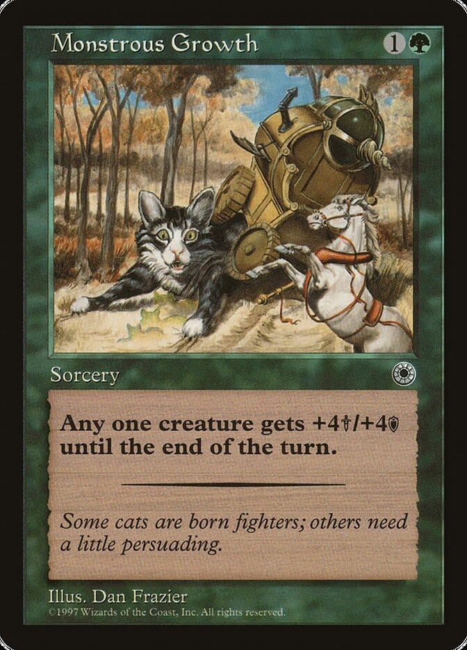 Monstrous Growth (With Flavor Text) [Portal] MTG Single Magic: The Gathering  | Multizone: Comics And Games