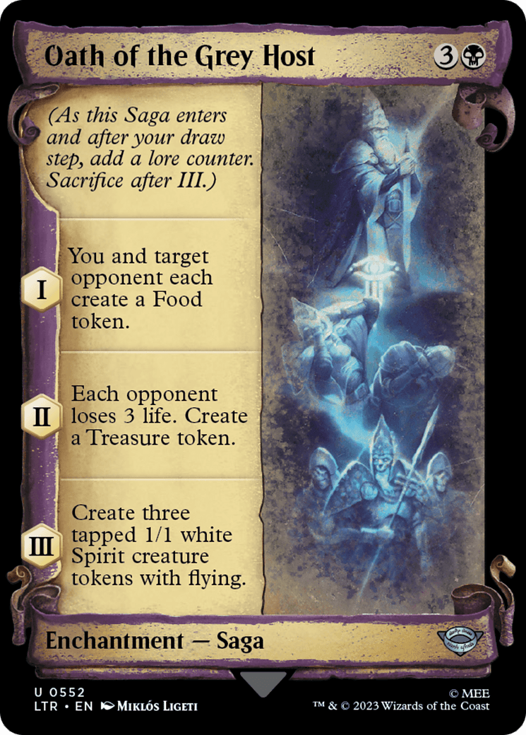 Oath of the Grey Host [The Lord of the Rings: Tales of Middle-Earth Showcase Scrolls] MTG Single Magic: The Gathering  | Multizone: Comics And Games