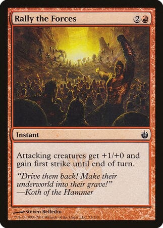 Rally the Forces [Mirrodin Besieged] MTG Single Magic: The Gathering  | Multizone: Comics And Games