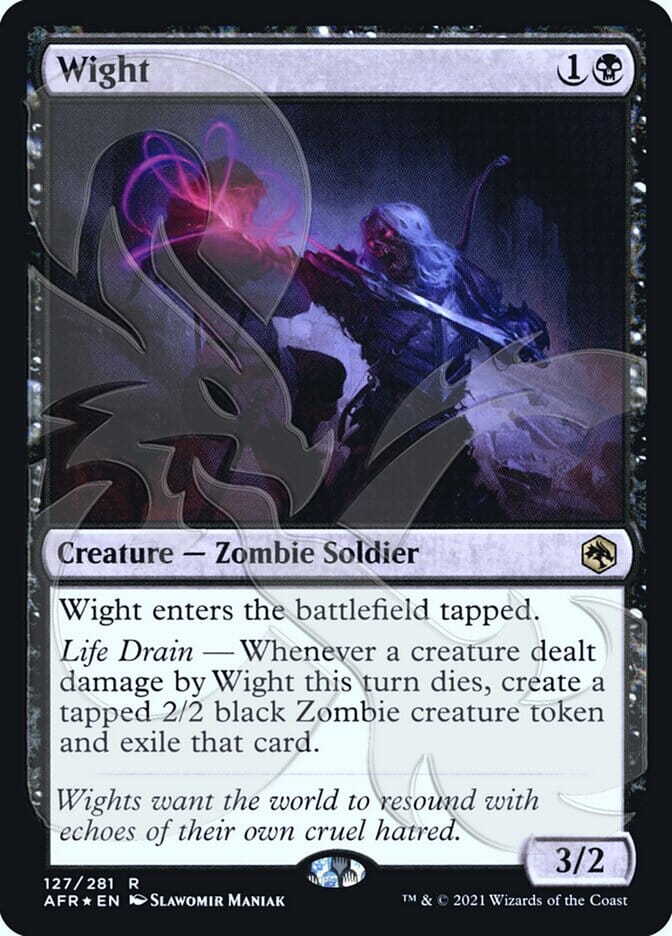 Wight (Ampersand Promo) [Dungeons & Dragons: Adventures in the Forgotten Realms Promos] MTG Single Magic: The Gathering  | Multizone: Comics And Games