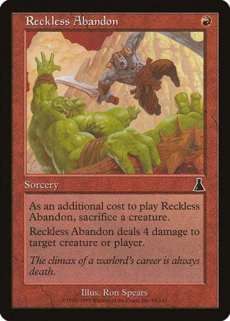 Reckless Abandon [Urza's Destiny] MTG Single Magic: The Gathering  | Multizone: Comics And Games