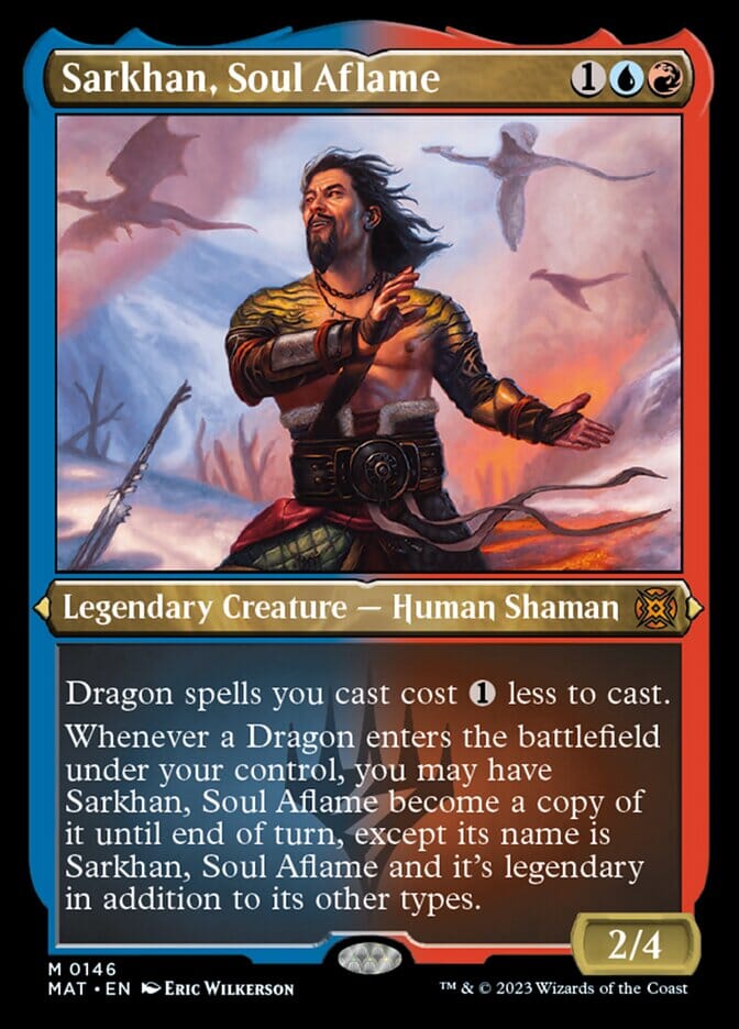 Sarkhan, Soul Aflame (Foil Etched) [March of the Machine: The Aftermath] MTG Single Magic: The Gathering  | Multizone: Comics And Games