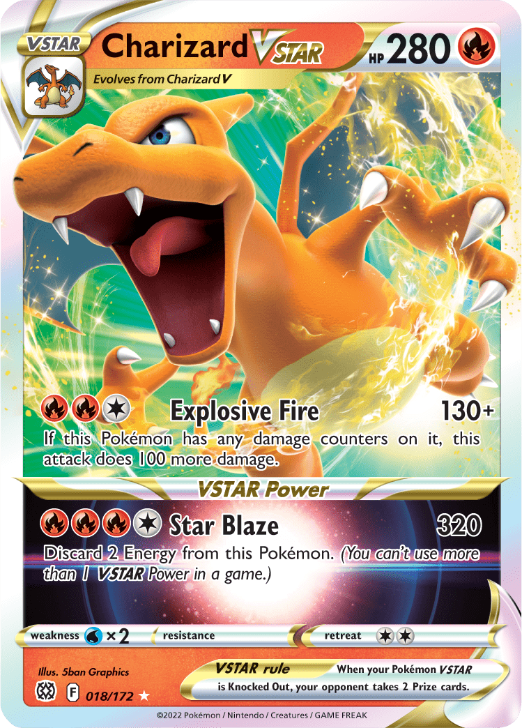 Charizard VSTAR (018/172) [Sword & Shield: Brilliant Stars] Pokemon Single Pokémon  | Multizone: Comics And Games