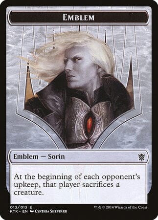 Emblem - Sorin, Solemn Visitor [Khans of Tarkir Tokens] MTG Single Magic: The Gathering  | Multizone: Comics And Games