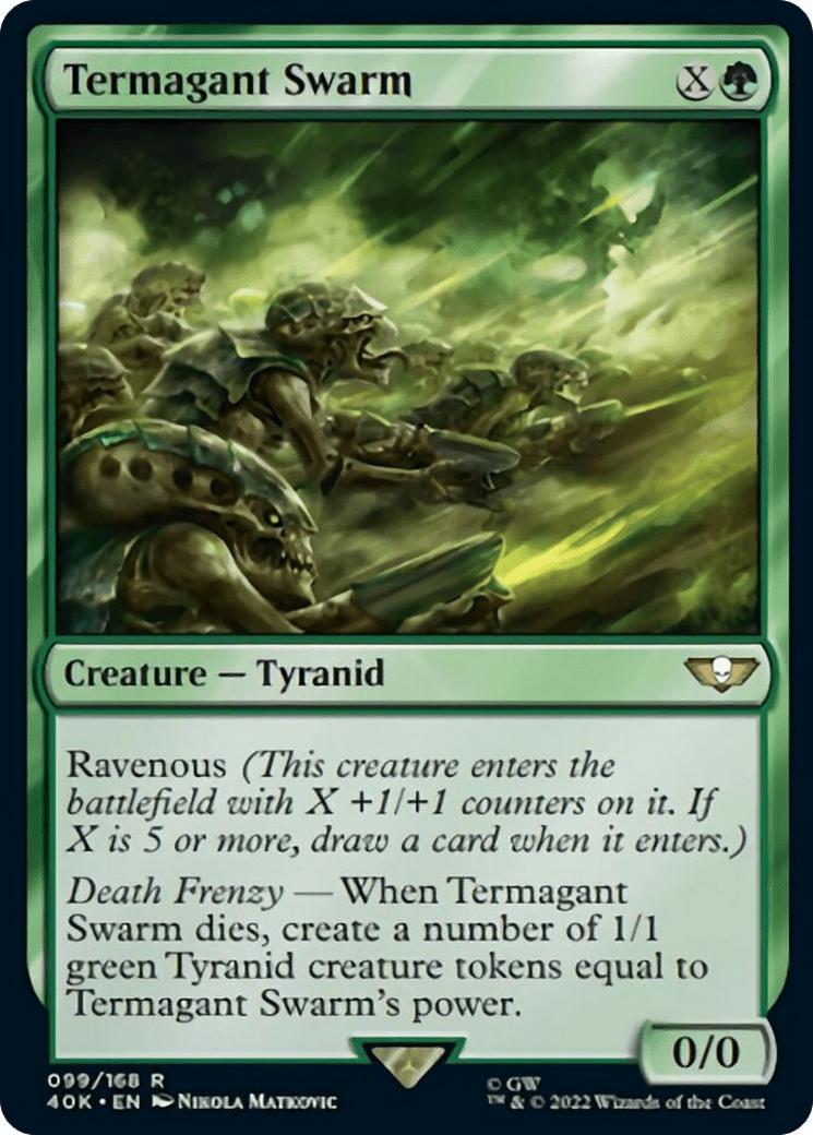 Termagant Swarm [Universes Beyond: Warhammer 40,000] MTG Single Magic: The Gathering  | Multizone: Comics And Games