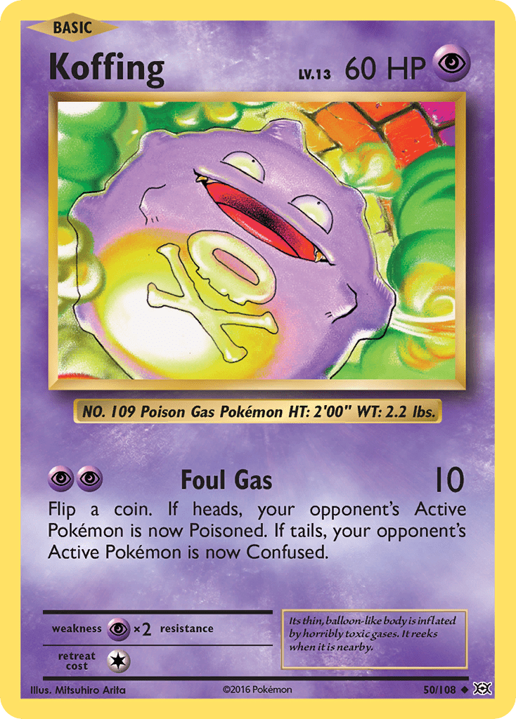 Koffing (50/108) [XY: Evolutions] Pokemon Single Pokémon  | Multizone: Comics And Games