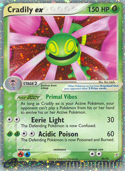 Cradily ex (90/95) [EX: Team Magma vs Team Aqua] Pokemon Single Pokémon  | Multizone: Comics And Games
