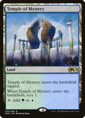 Temple of Mystery [Core Set 2020 Promos] MTG Single Magic: The Gathering  | Multizone: Comics And Games