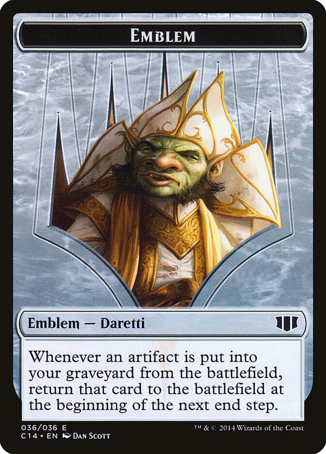 Daretti, Scrap Savant Emblem // Tuktuk the Returned Double-sided Token [Commander 2014 Tokens] MTG Single Magic: The Gathering  | Multizone: Comics And Games