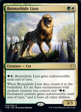 Bronzehide Lion [Theros Beyond Death] MTG Single Magic: The Gathering  | Multizone: Comics And Games