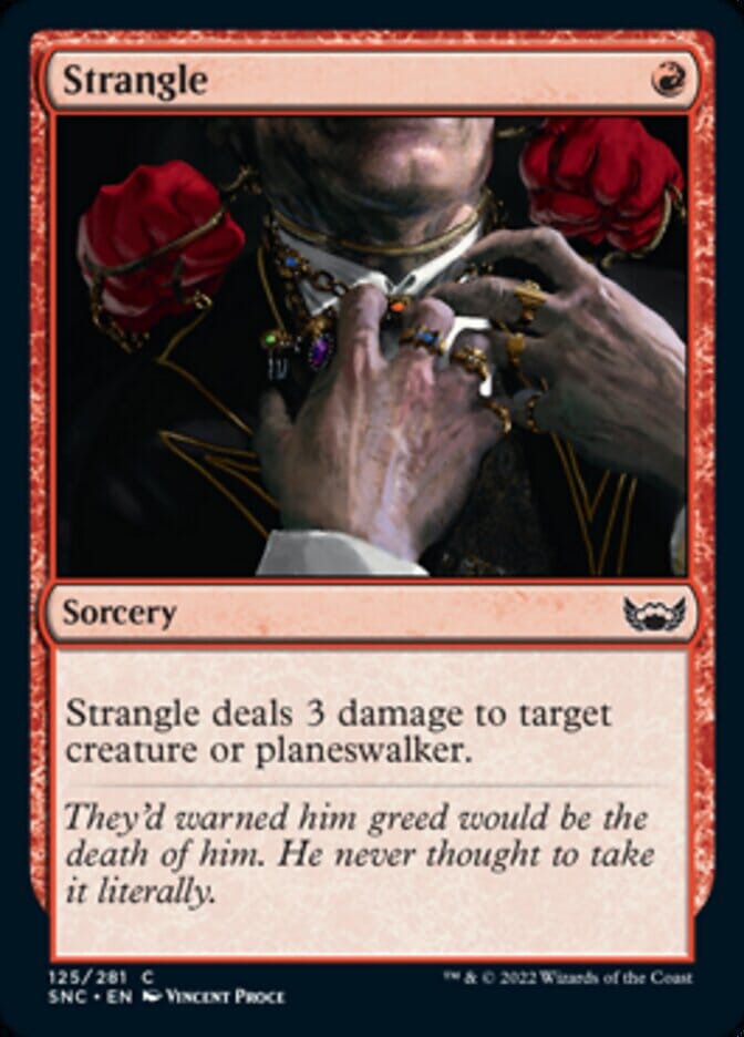 Strangle [Streets of New Capenna] MTG Single Magic: The Gathering  | Multizone: Comics And Games