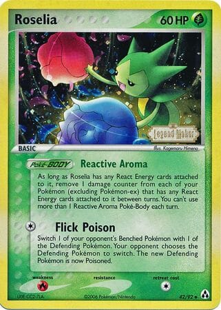 Roselia (42/92) (Stamped) [EX: Legend Maker] Pokemon Single Pokémon  | Multizone: Comics And Games