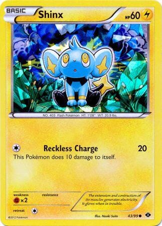 Shinx (43/99) (Cracked Ice Holo) (Blister Exclusive) [Black & White: Next Destinies] Pokemon Single Pokémon  | Multizone: Comics And Games