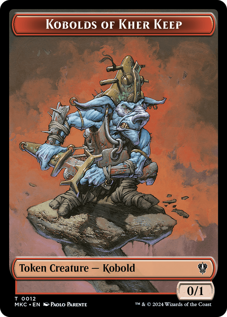 Soldier // Kobolds of Kher Keep Double-Sided Token [Murders at Karlov Manor Commander Tokens] MTG Single Magic: The Gathering  | Multizone: Comics And Games
