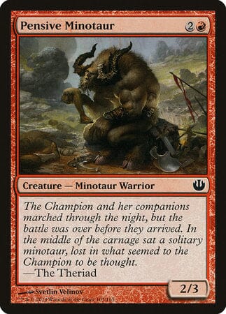 Pensive Minotaur [Journey into Nyx] MTG Single Magic: The Gathering  | Multizone: Comics And Games
