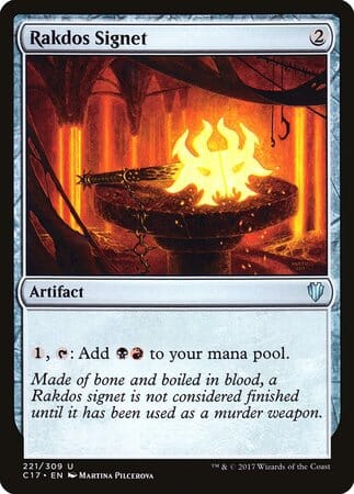 Rakdos Signet [Commander 2017] MTG Single Magic: The Gathering  | Multizone: Comics And Games